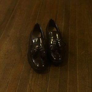 ZARA burgundy moccasins